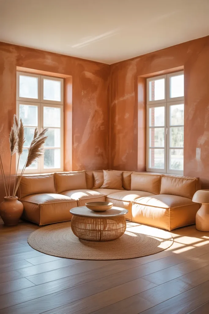 Soft Terracotta Living Room Color That Creates Warmth Without Feeling Heavy