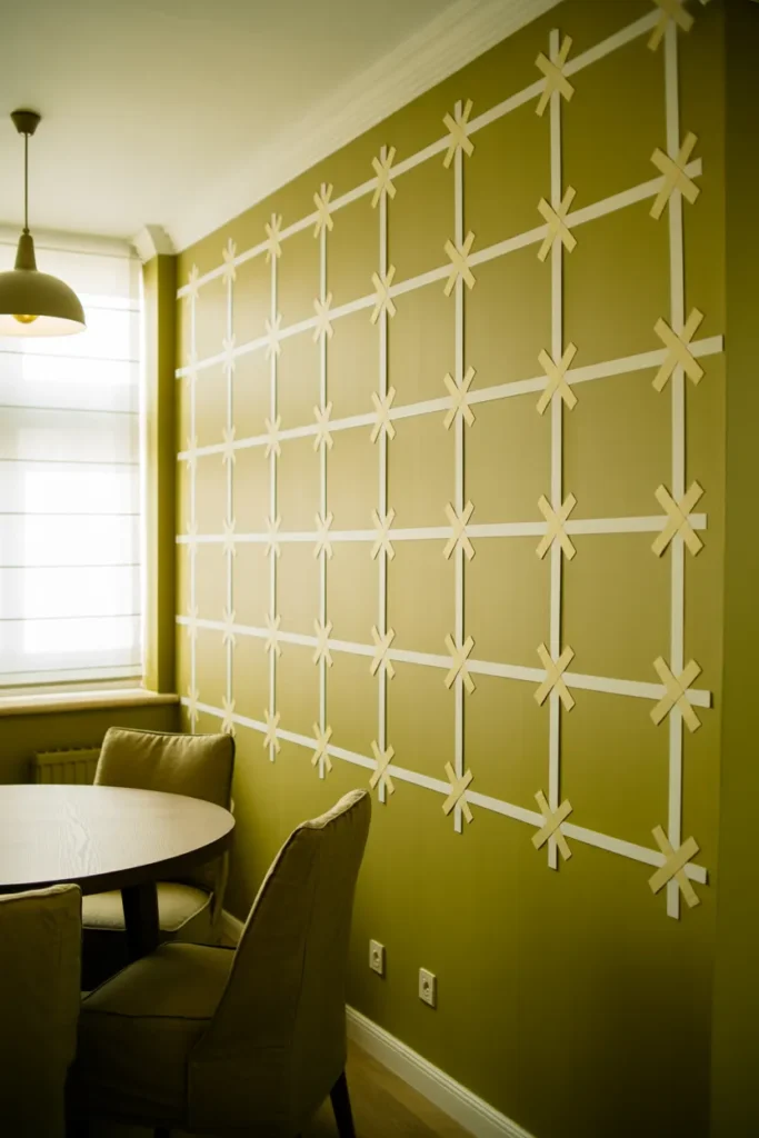 Temporary Dado Rails and Trim Using Removable Molding Tape