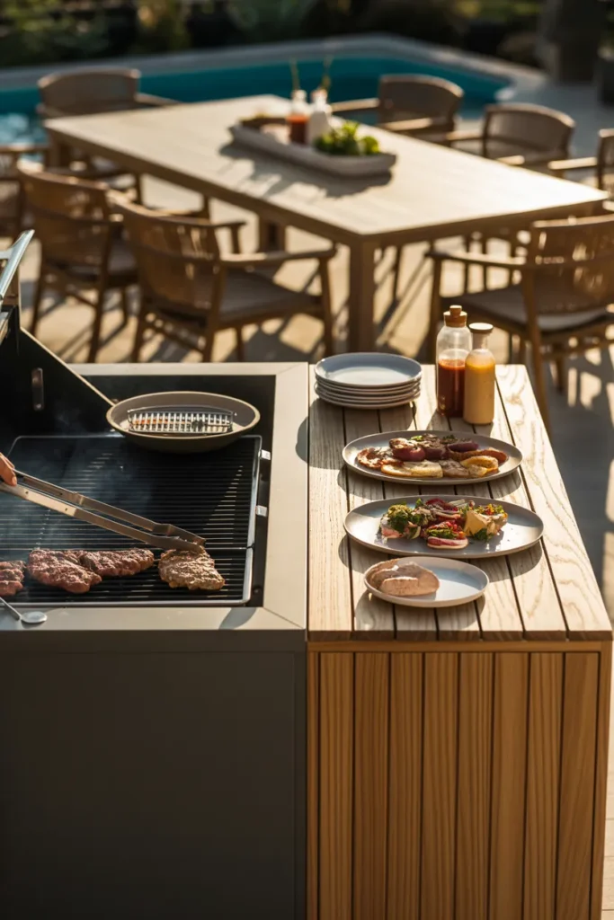 The BBQ Patio With a Dedicated Serving and Staging Zone