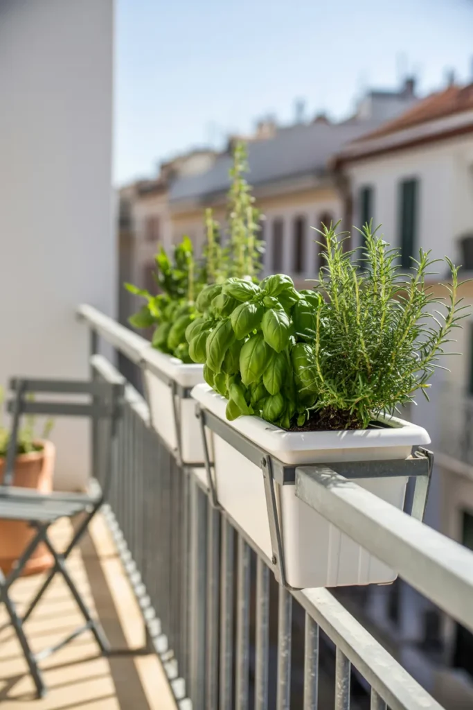 The Balcony Herb Garden That Adds Function and Greenery to Zero Square Footage