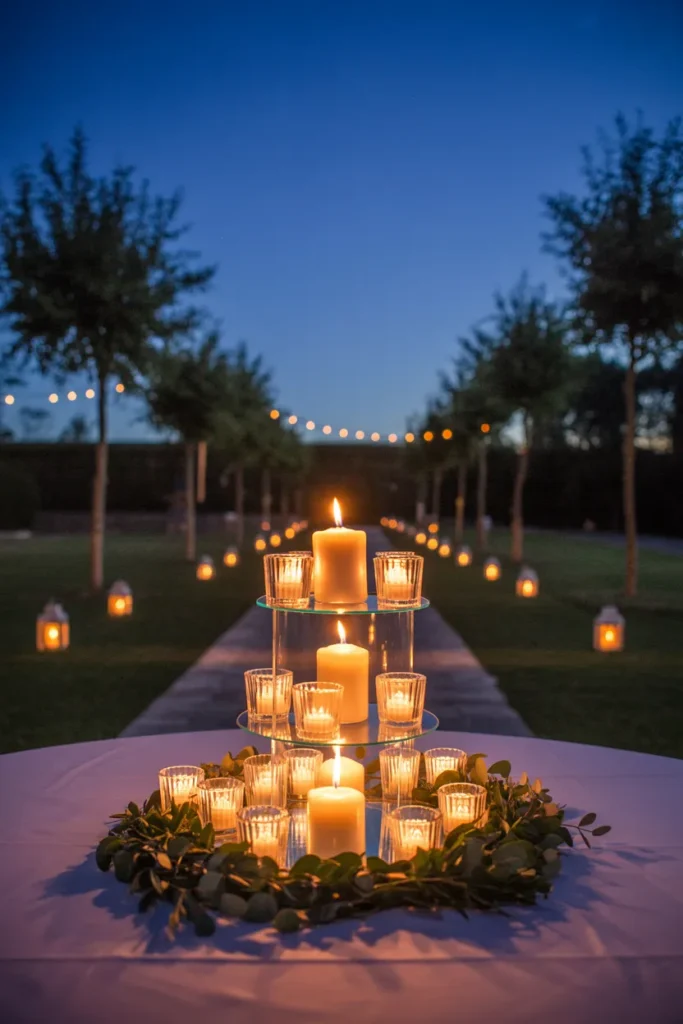 The Candlelit Reception Setup That Works in an Open Garden After Dark