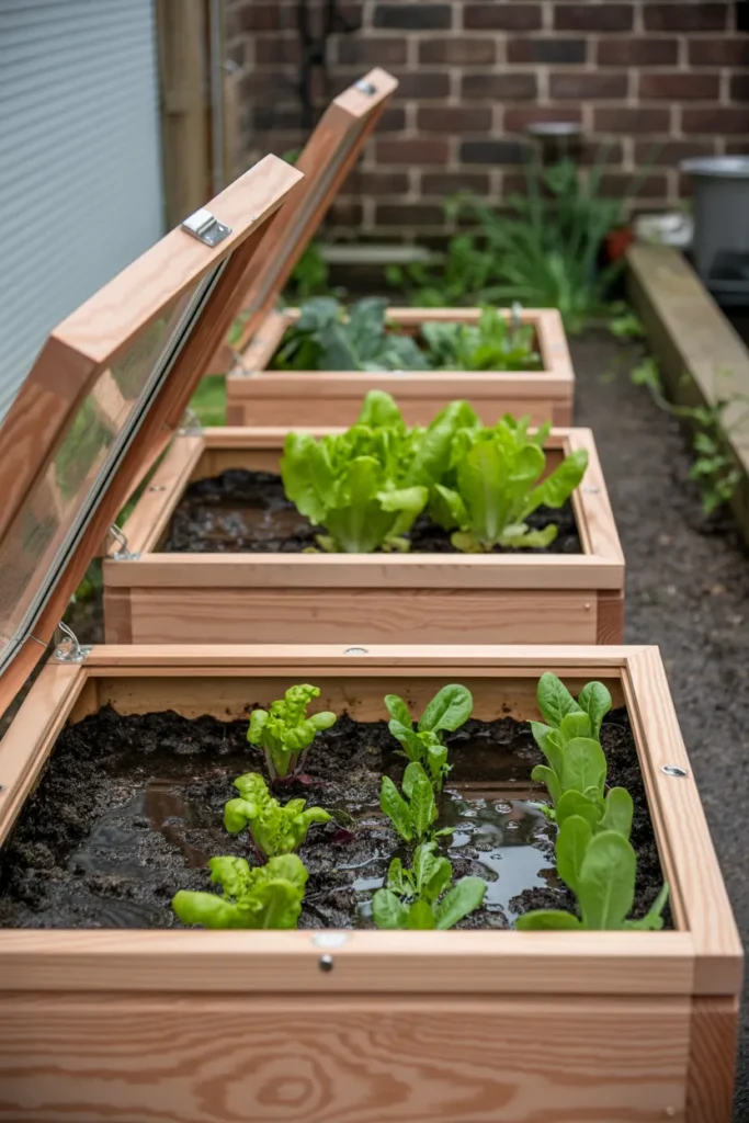 The Cold Frame Greenhouse Row for Small Yard Vegetable Gardeners