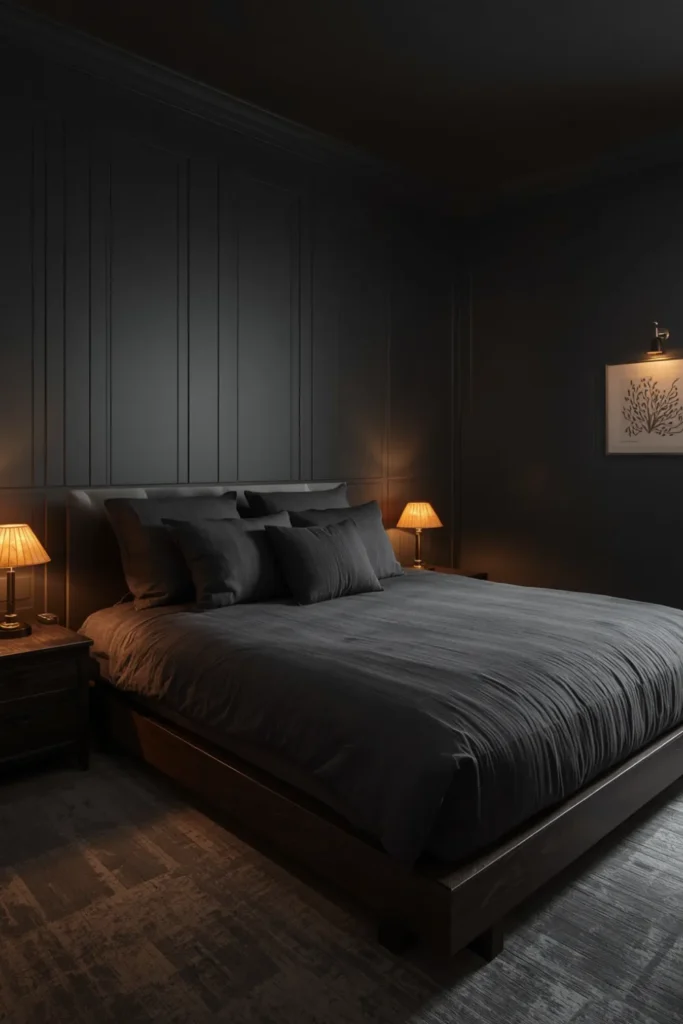 The Dark and Moody Guest Bedroom That Feels Like a Boutique Hotel