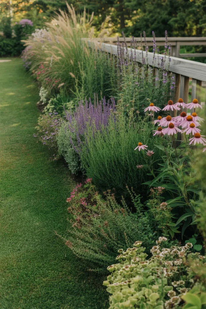The Layered Border Garden That Turns a Flat Lawn Edge Into a Dynamic Planting Zone