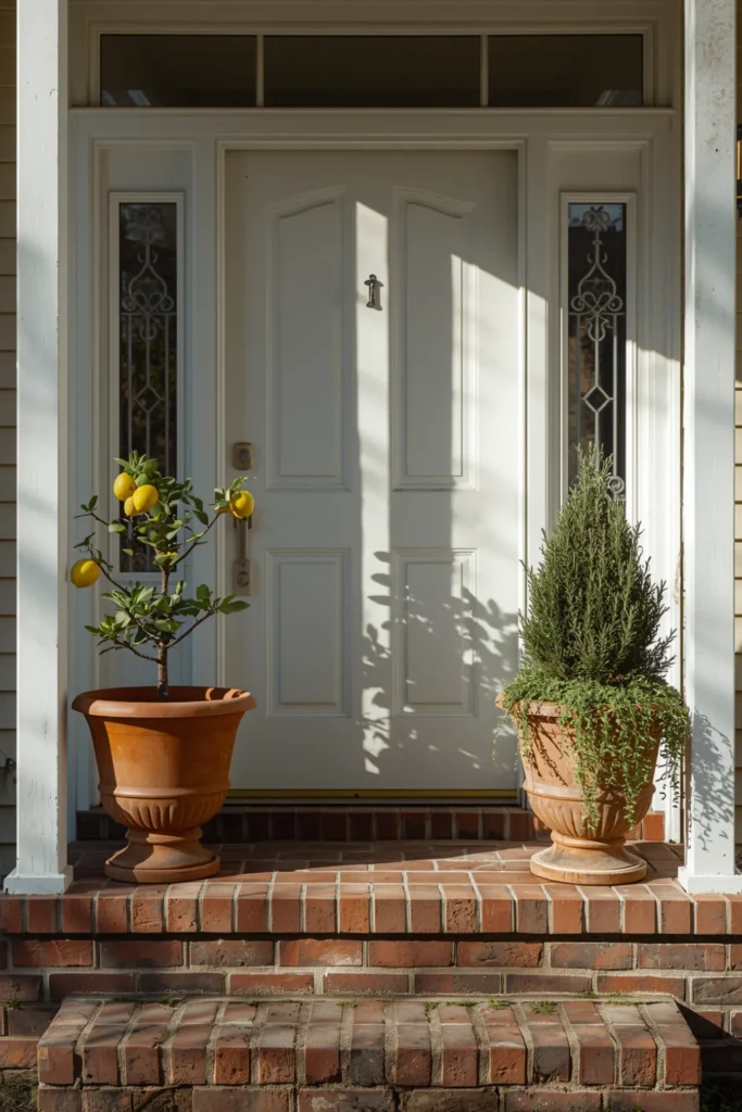 The Doorstep Container Garden That Creates Curb Appeal and Grows Food