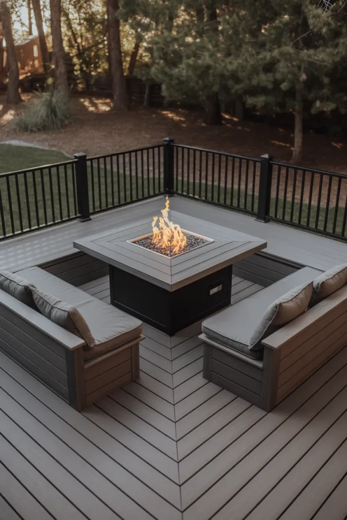 The Elevated Deck Fire Pit Zone With Safety-First Planning