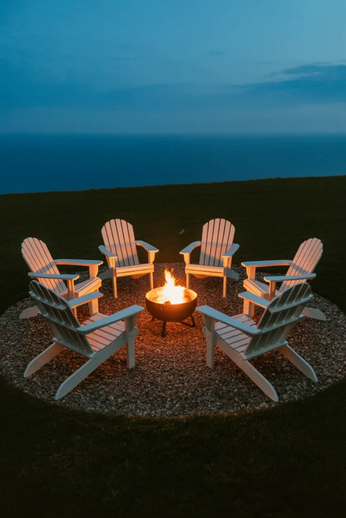 The Fire Pit Seating Circle That Makes a Backyard Usable Three Seasons
