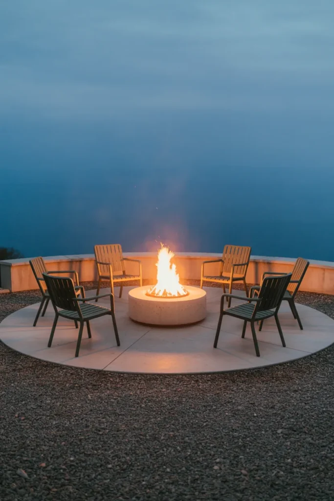 The Firepit Circular Seating Layout