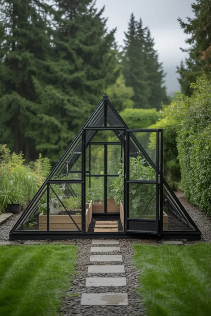 The Freestanding A-Frame Greenhouse for Mid-Size Backyards