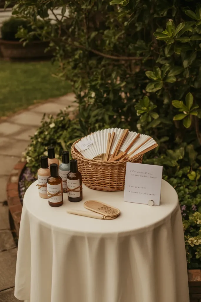 The Guest Comfort Station That Prevents the Most Common Outdoor Wedding