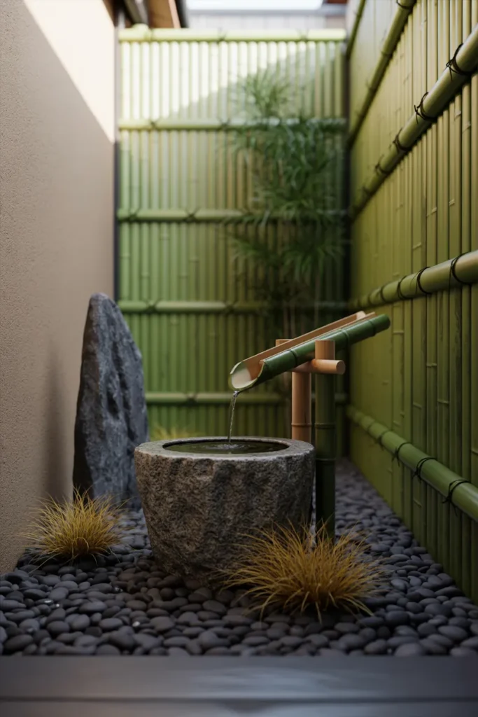 The Japanese Water Feature Layout That Fits a Side Yard Corridor
