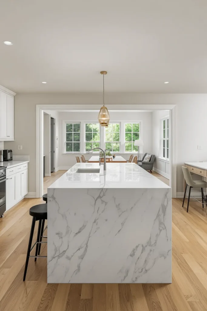 The Kitchen Island as a Natural Transition Point Between Living and Dining Zones