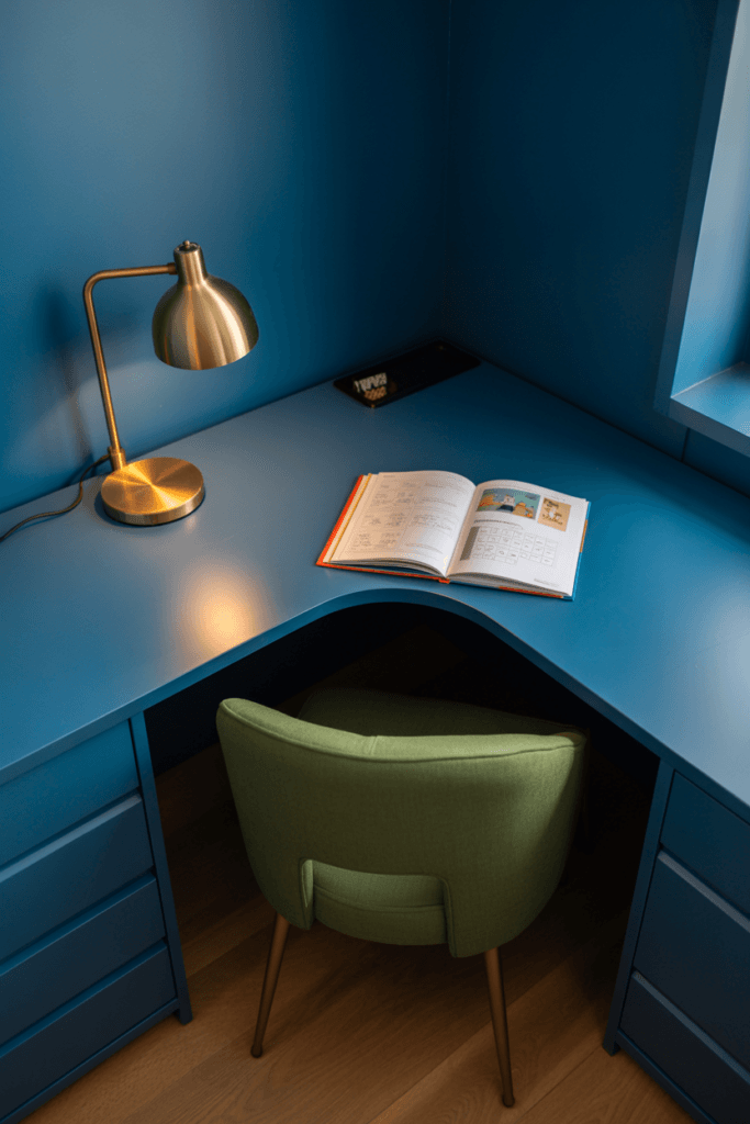 The L-Shaped Corner Desk for the Kid Who Does Everything at Once