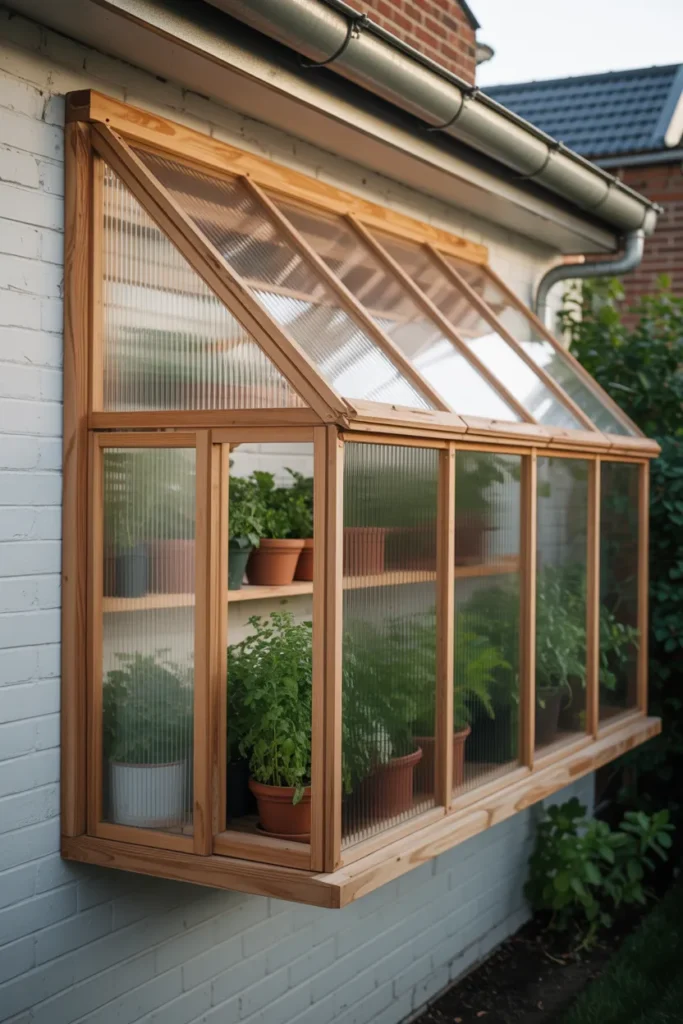 The Lean-To Greenhouse That Turns a Blank Wall Into a Growing Space