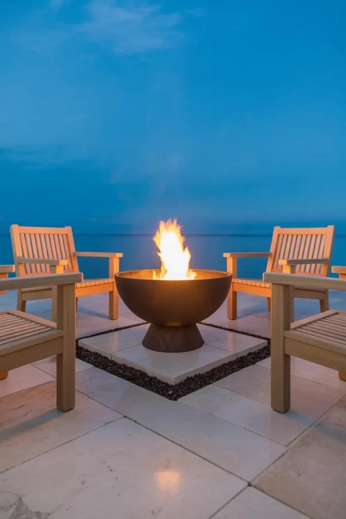 The Low-Profile Fire Bowl Patio for Homes With HOA or Fire Code Restrictions