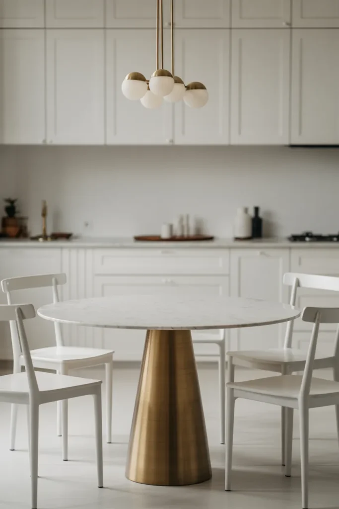 The Marble Round Table That Works as a Design Anchor