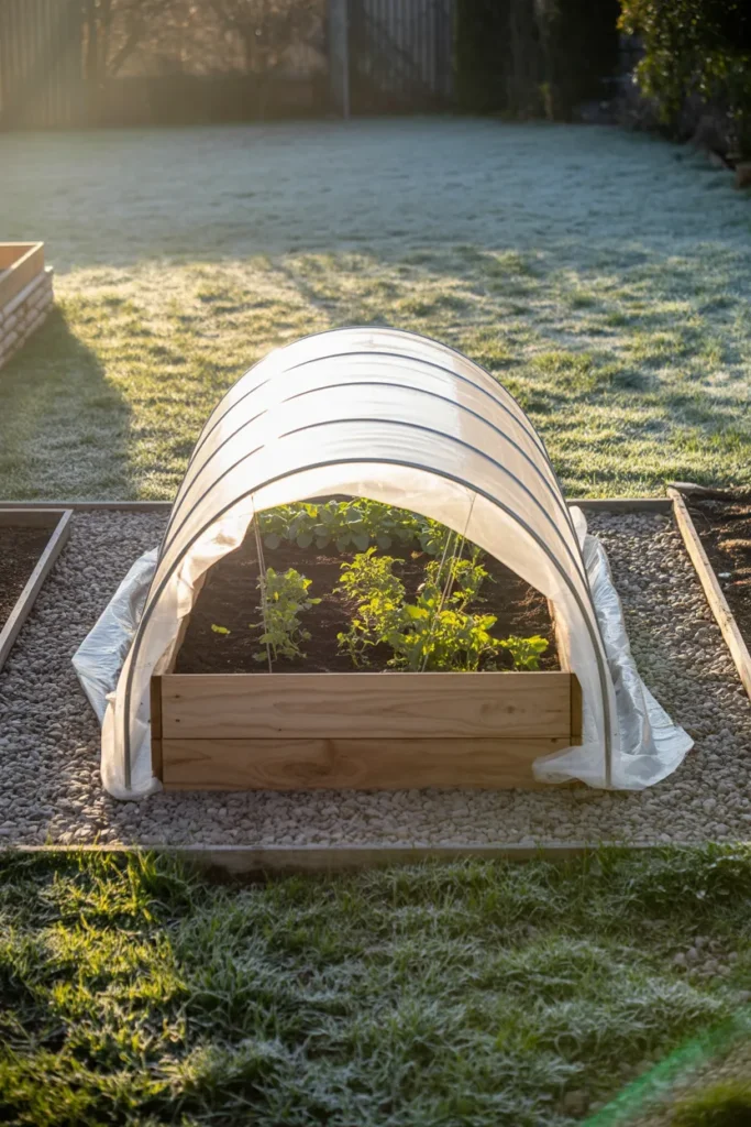 The Mini Hoop House for Raised Bed Gardeners Who Want Season Extension