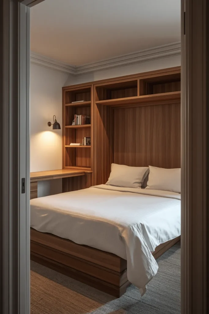 The Murphy Bed Guest Room That Doubles as a Home Office Every Other Day