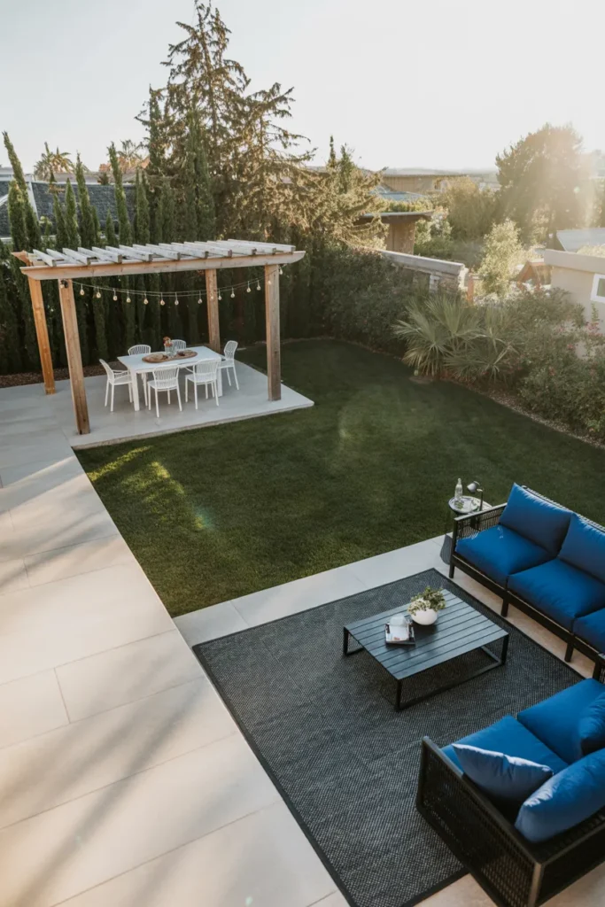 The Open-Plan Backyard Zones Layout