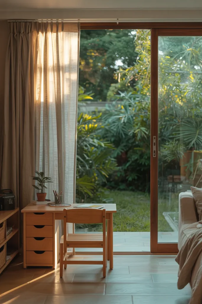 The Outdoor-Adjacent Desk That Brings in Natural Views for Motivation