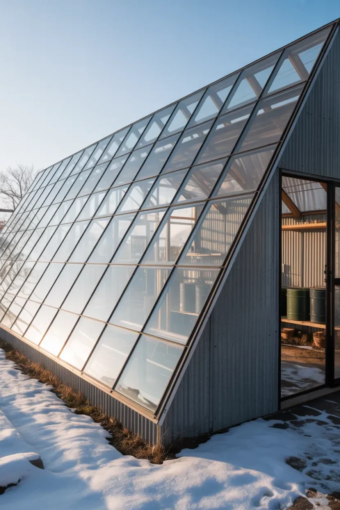The Passive Solar Greenhouse Oriented for Maximum Winter Light
