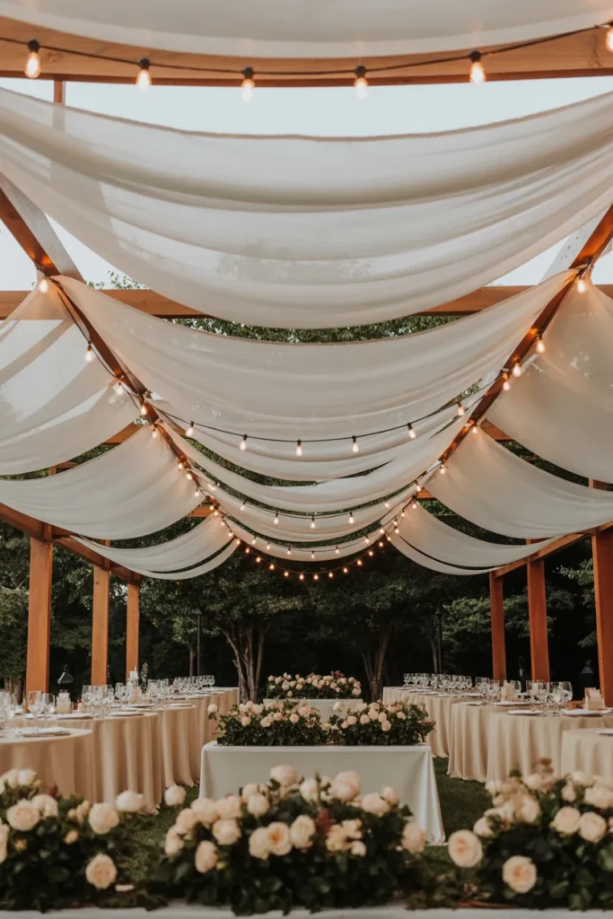The Pergola Reception Structure That Creates an Outdoor Room Without a Tent