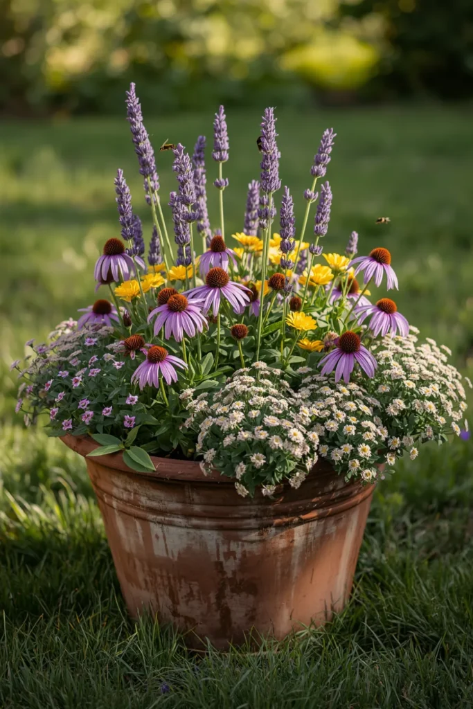 The Pollinator Container Garden That Supports Bees and Looks Designed