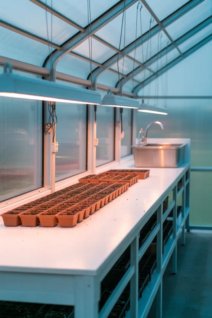 The Potting Shed Greenhouse for Serious Propagators and Seed Starters