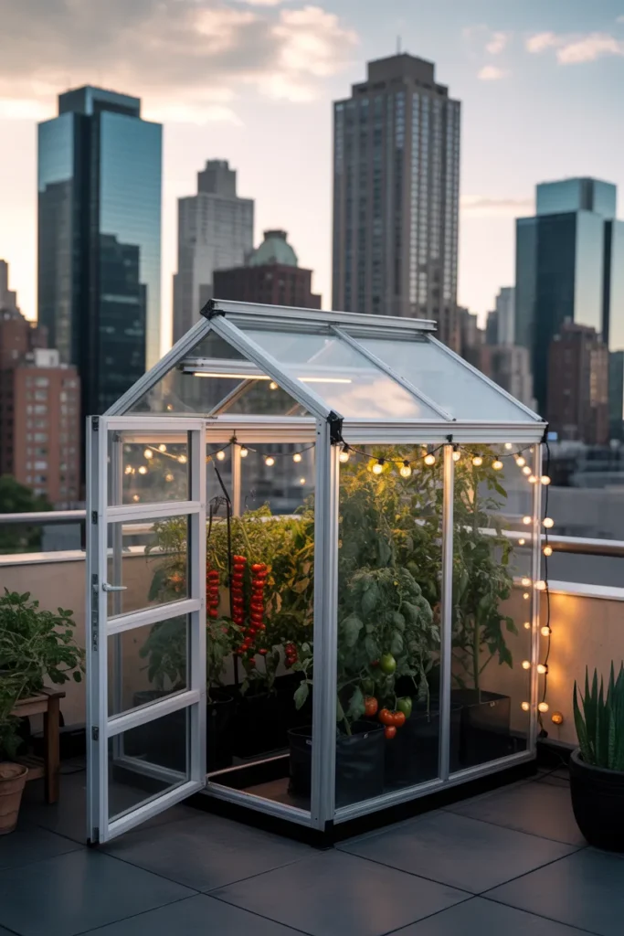 The Rooftop or Balcony Greenhouse for City Homeowners