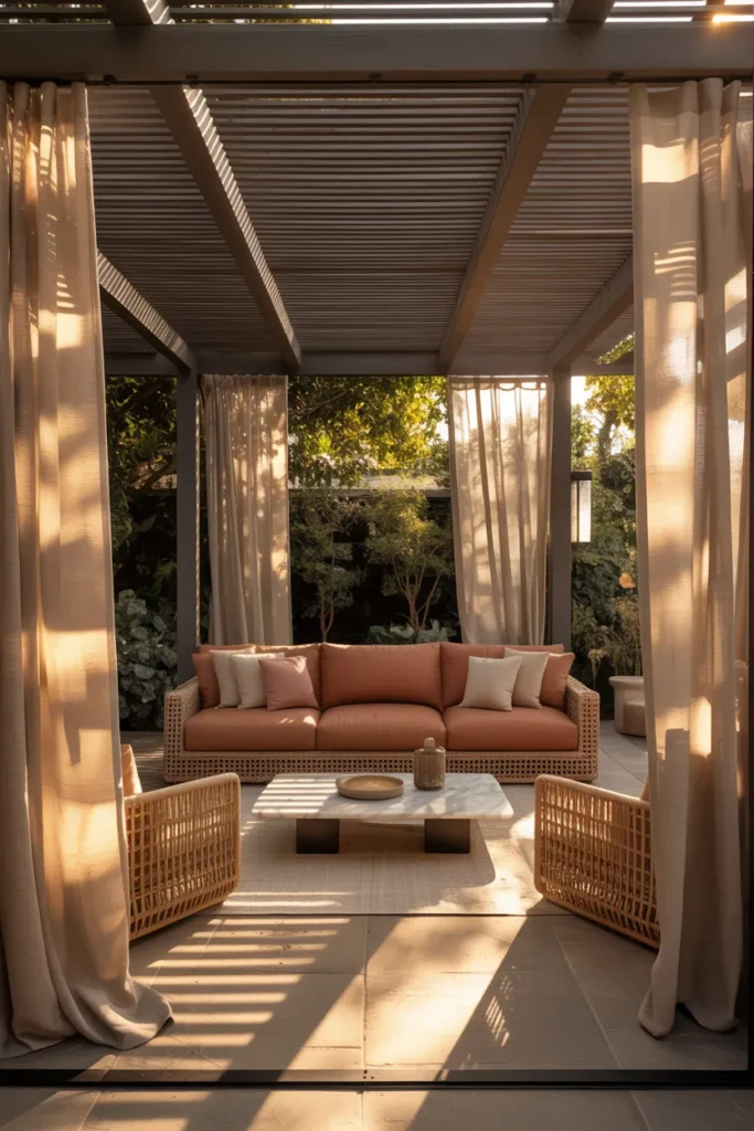 The Shade-First Pergola Lounge Layout