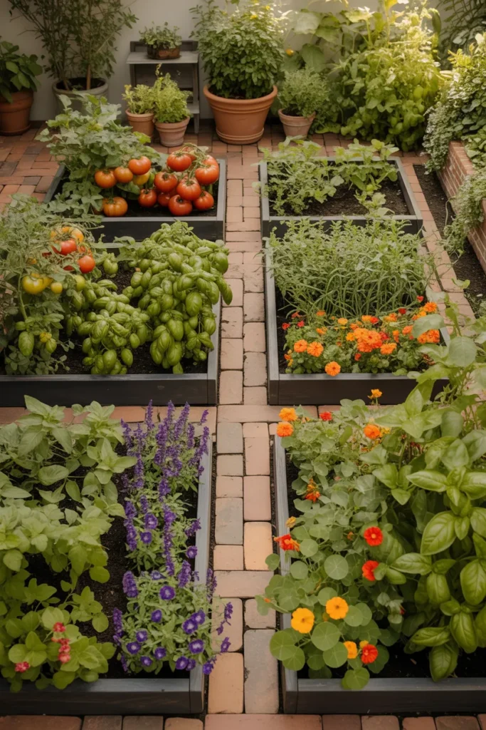 The Kitchen Garden Design That Combines Herbs, Edibles