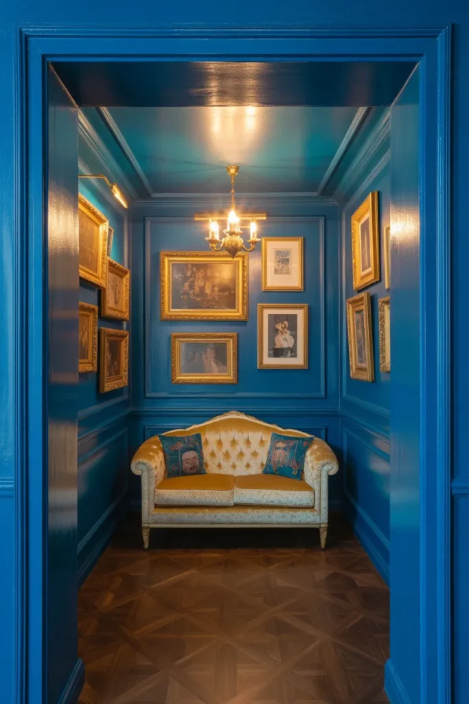 Use Floor-to-Ceiling Jewel-Tone Walls to Create Immersive