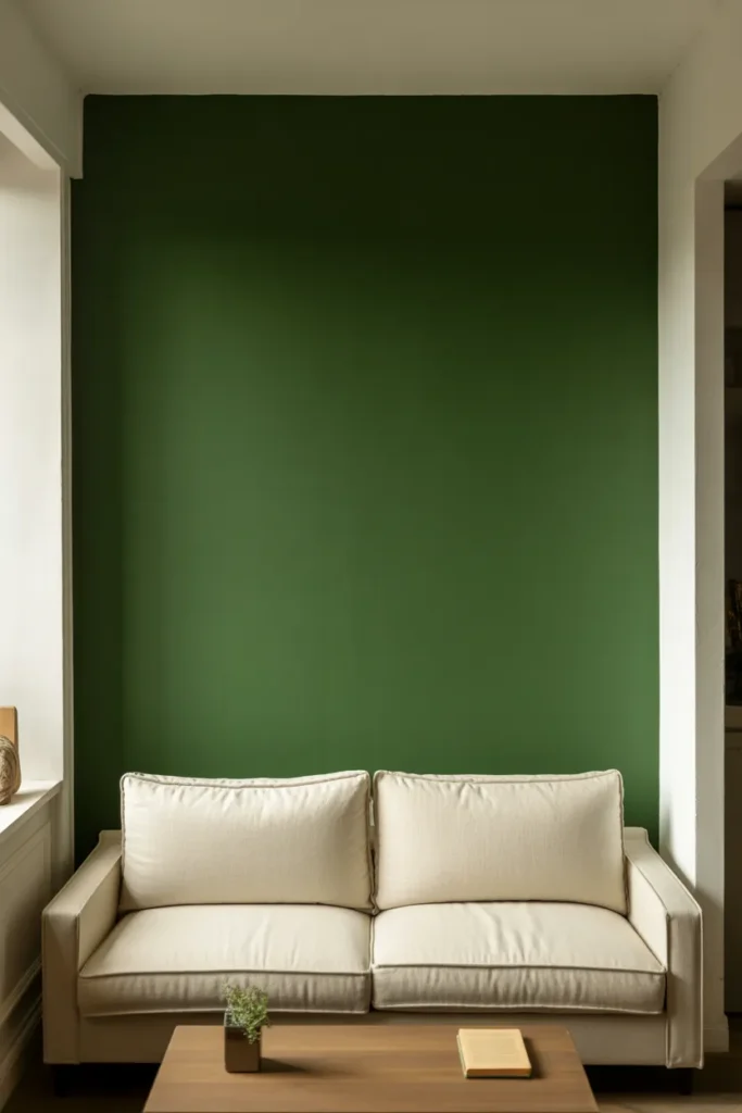Use a Dark Accent Wall to Make a Small Room Feel Intentional