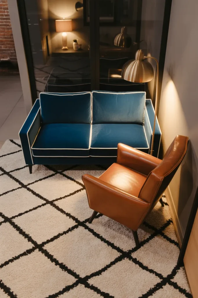 Use a Loveseat Instead of a Full Sofa to Reclaim Floor Space