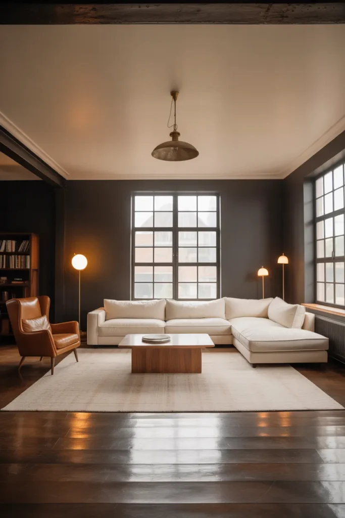 Warm Charcoal Living Room Color That Works as a Dark Neutral Without Feeling Heavy