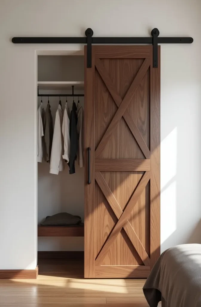 A Barn Door Closet Entry That Adds Architecture and Function