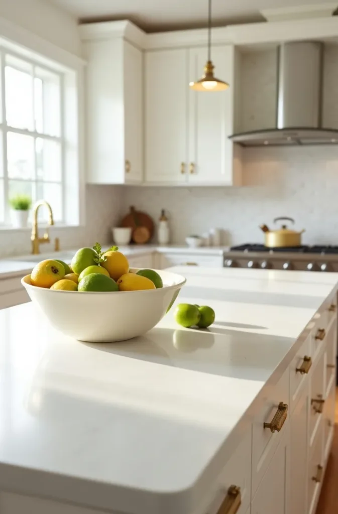 Add a Bowl of Seasonal Fruit as a Functional Centerpiece