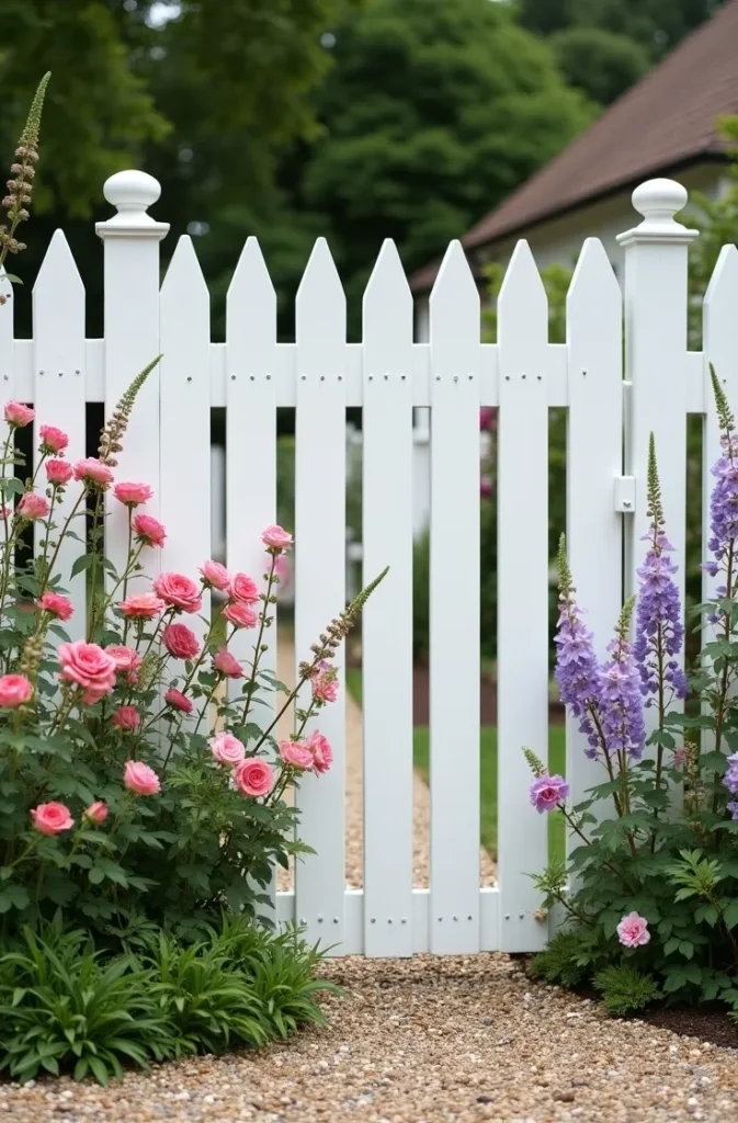 Angled-Top Pallet Fence for a European Garden Feel