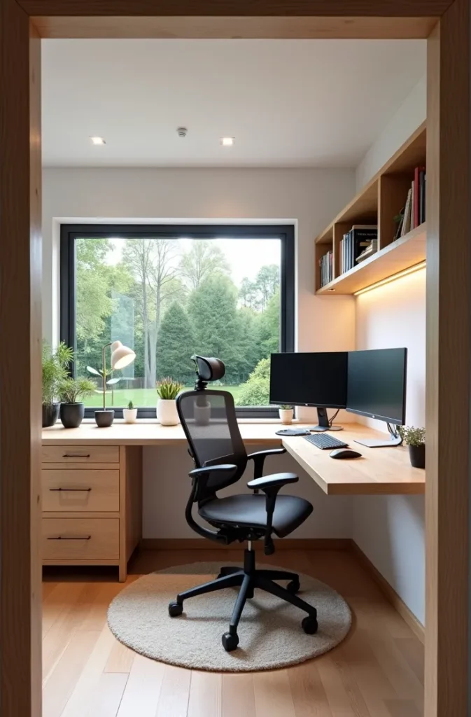 Backyard Home Office Shed With Dedicated Cable Management
