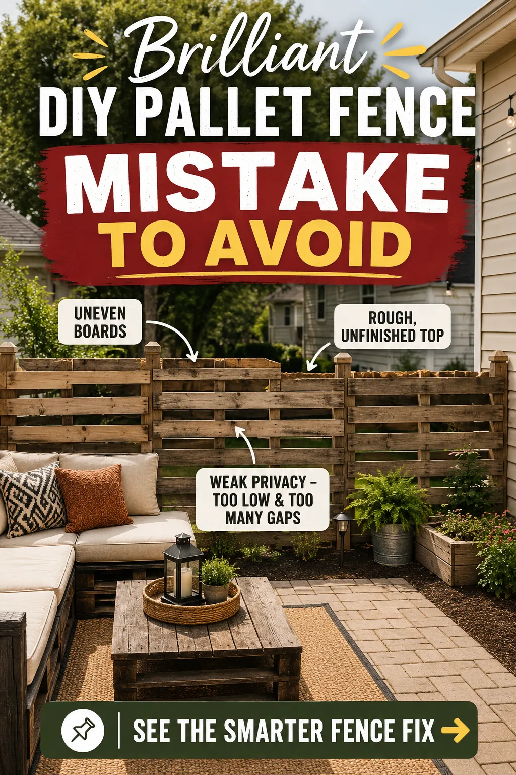 Brilliant DIY Pallet Fence Ideas