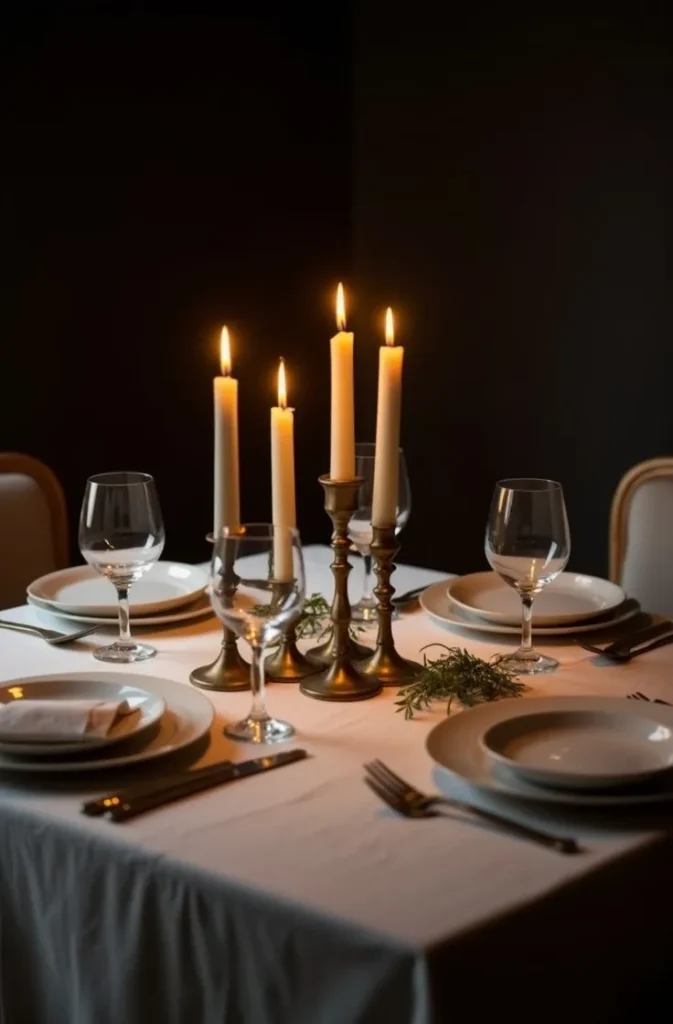 Build a Candlelit Summer Dinner Table That Does Not Overheat the Space