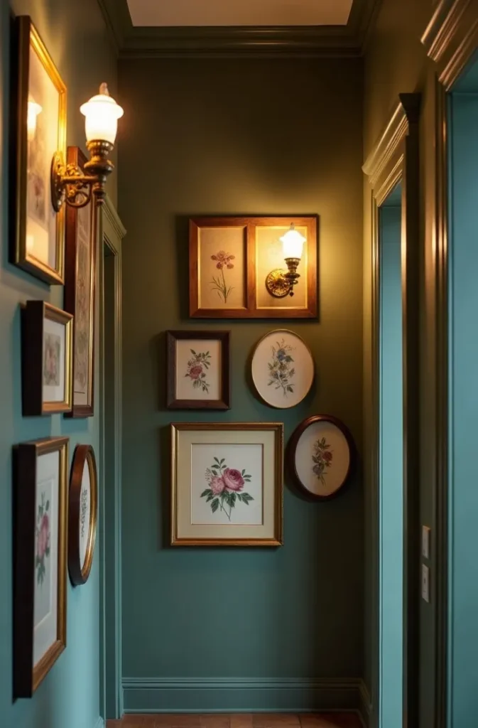 Build a Gallery Wall With Oval Frames and Botanical Prints