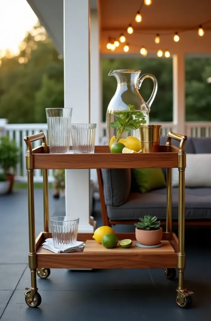 Build a Summer Porch Bar or Drink Station to Keep Hosting Flow Off the Dining Table