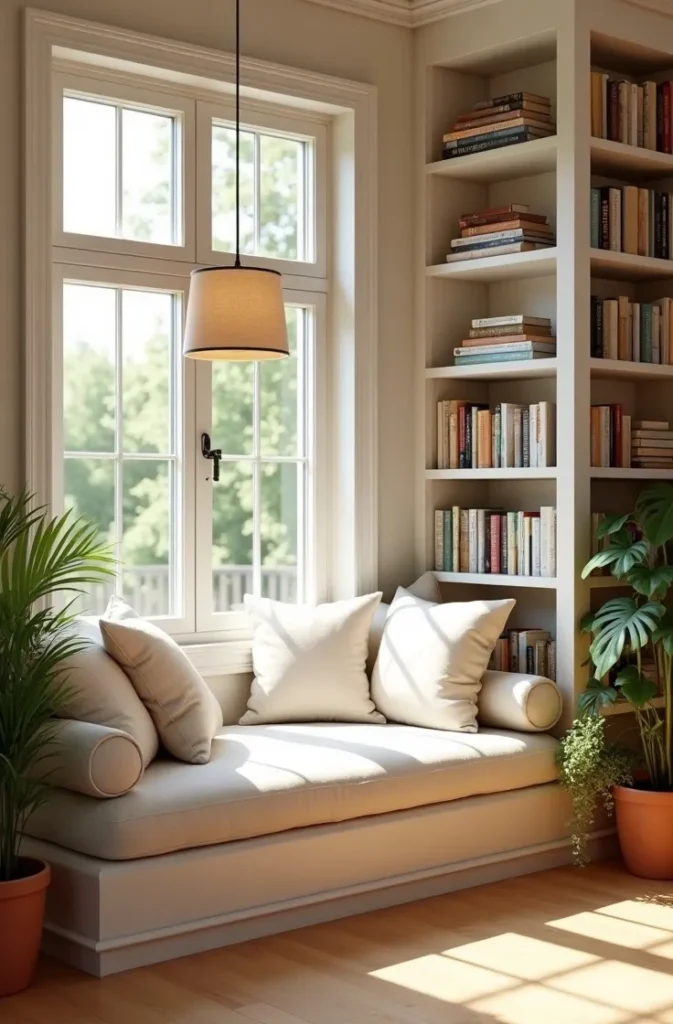 Build a Summer Reading Nook in a Corner, Alcove, or Under a Window