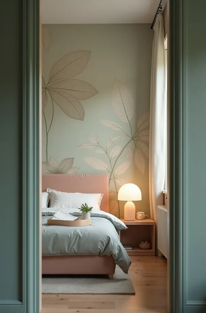 Choose a Soft Botanical Scale for a Tiny Room That Needs Calm, Not More Visual Noise