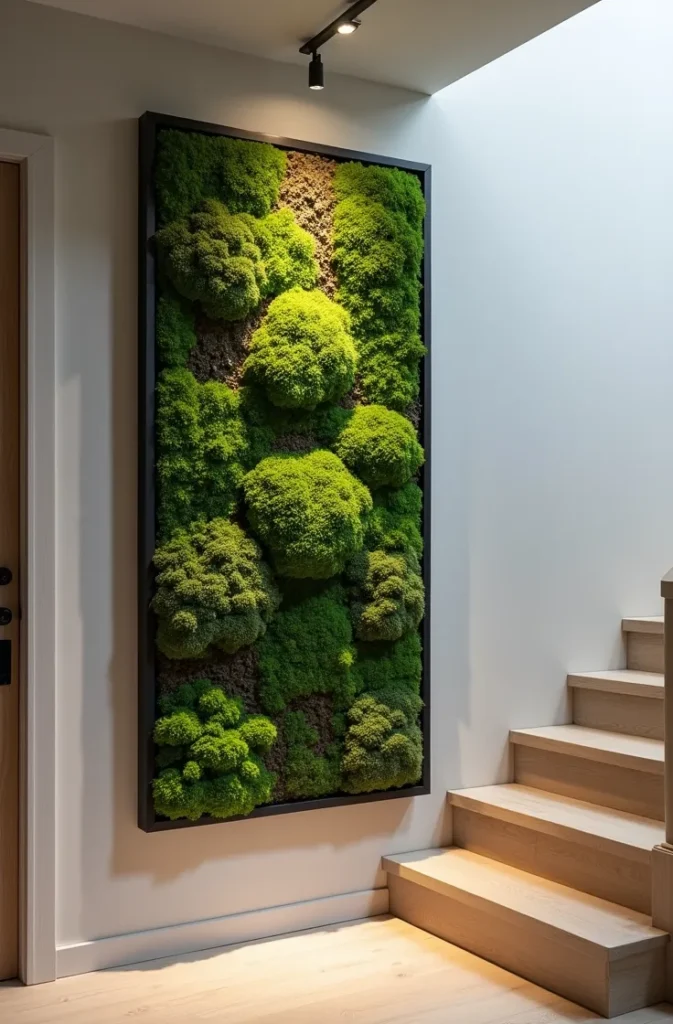 Create a Moss Wall Feature Behind Glass for a Low-Maintenance Living Display