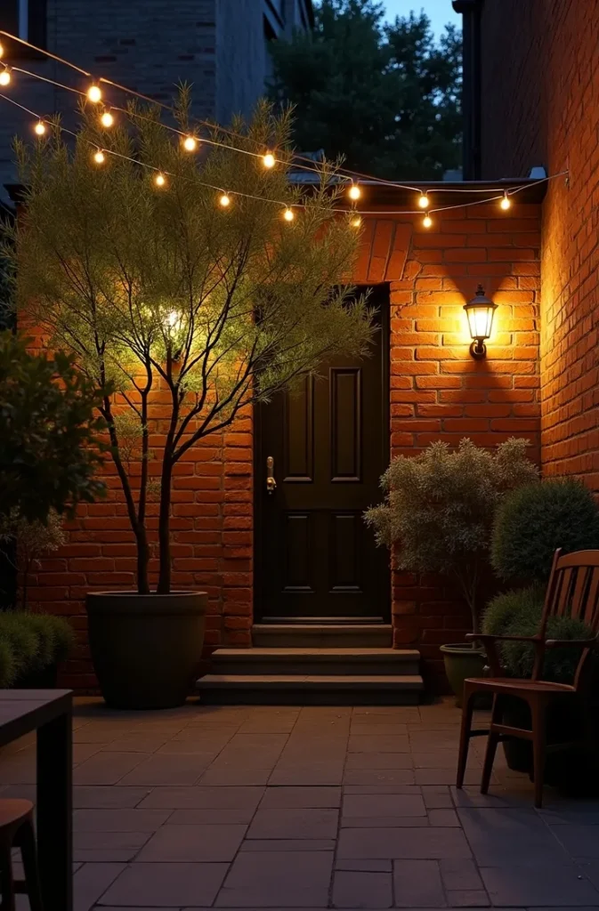 Victorian Terrace Courtyard Garden Layout