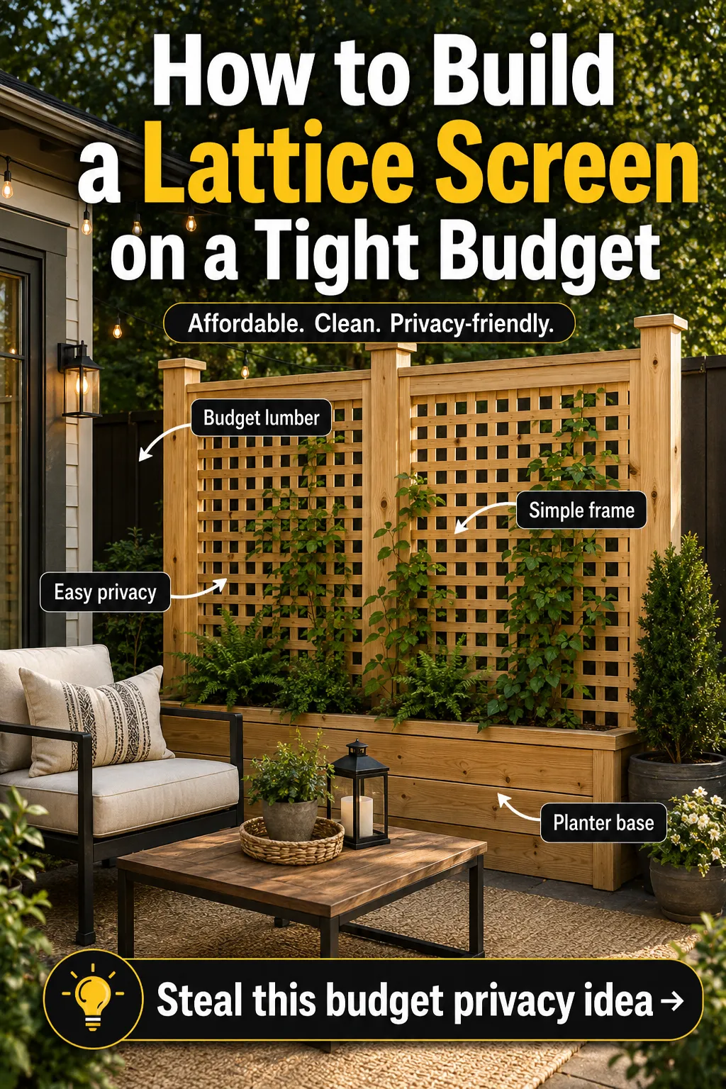 DIY Lattice Screen Ideas