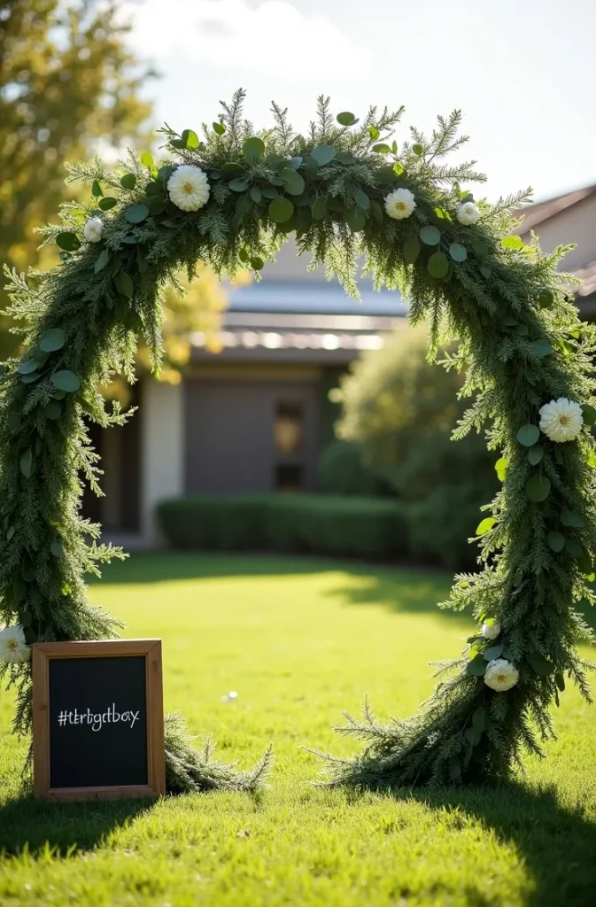 DIY Photo Booth Backdrop for an Outdoor Summer Party That Photographs Well