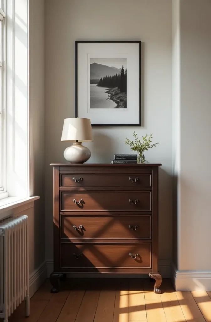 Dark Stained Wood Furniture That Reads Western Without Western Motifs